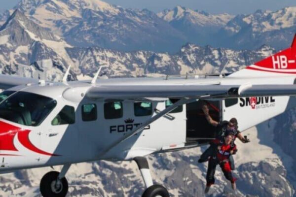 AIRPLANE SKYDIVING BY OUTDOOR