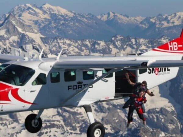 AIRPLANE SKYDIVING BY OUTDOOR